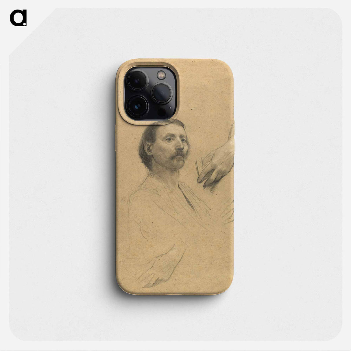 Head and Hand Study for a Portrait of a Gentleman - Gustav Klimt Phone Case.