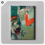 アートパネル-The Opera Messalina at Bordeaux - アンリ ド トゥールーズ ロートレック Canvas.
