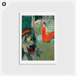 アートポストカード-The Opera Messalina at Bordeaux - アンリ ド トゥールーズ ロートレック Postcard.