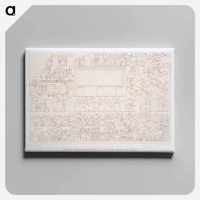 アートパネル-Camp of Ramses
 - エジプト美術史 Canvas.