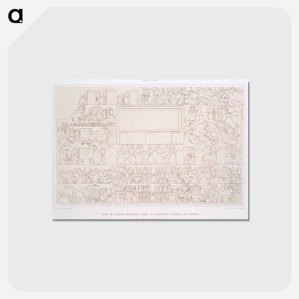 アートポストカード-Camp of Ramses
 - エジプト美術史 Postcard.