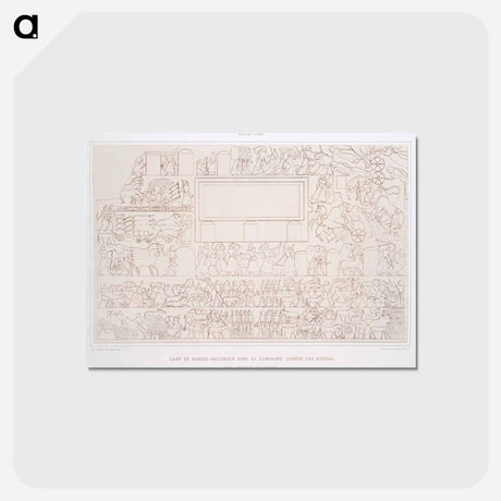 アートポストカード-Camp of Ramses
 - エジプト美術史 Postcard.