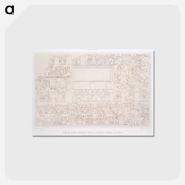 アートポストカード-Camp of Ramses
 - エジプト美術史 Postcard.