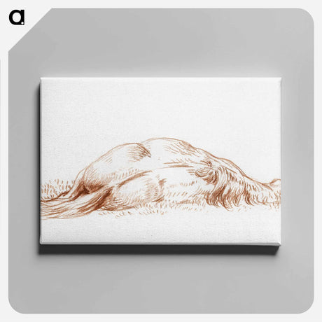 アートパネル-Lying horse - ジャン ベルナール Canvas.