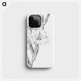 Gladiolus - Julie de Graag Phone Case.