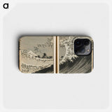 One Hundred Views of Mount Fuji - Katsushika Hokusai Phone Case.