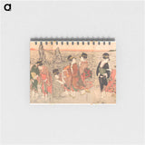 Women Worshipping the Rising Sun between the Twin Rocks at Ise - 喜多川 歌麿 Memo.