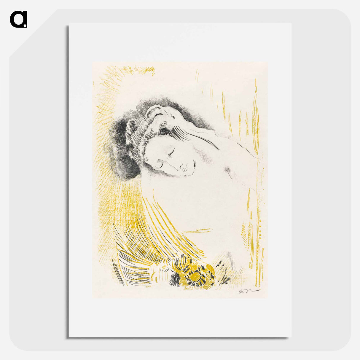 The Shulamite - Odilon Redon Poster.