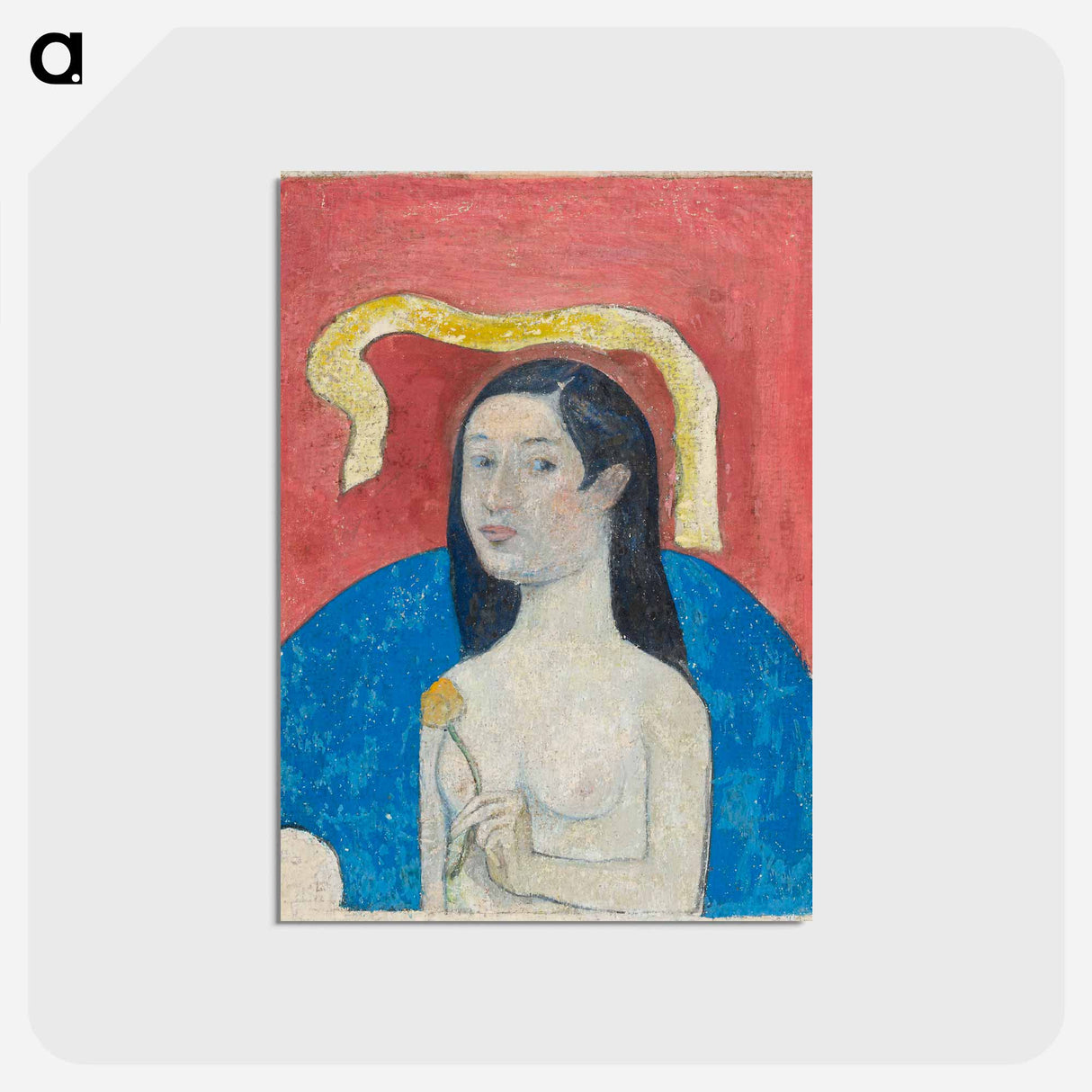 アートポストカード-Portrait of the Artist’s Mother - ポール ゴーギャン Postcard.