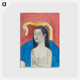 アートポストカード-Portrait of the Artist’s Mother - ポール ゴーギャン Postcard.