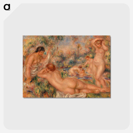 アートポストカード-Bathers - ピエール オーギュスト ルノワール Postcard.