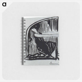 アートメモ帳-Kneeling Allegorical Figure - ウンベルト ボッチョーニ  Memo.