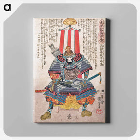 アートパネル-太平記英勇傳：丹部侍従平春高 - 歌川 国芳 Canvas.