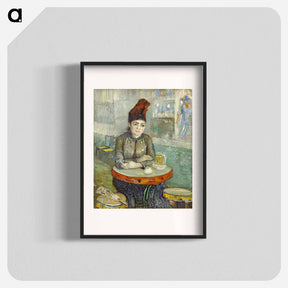アートポスター-Agostina Segatori Sitting in the Café du Tambourin - フィンセント ファン ゴッホ Poster.