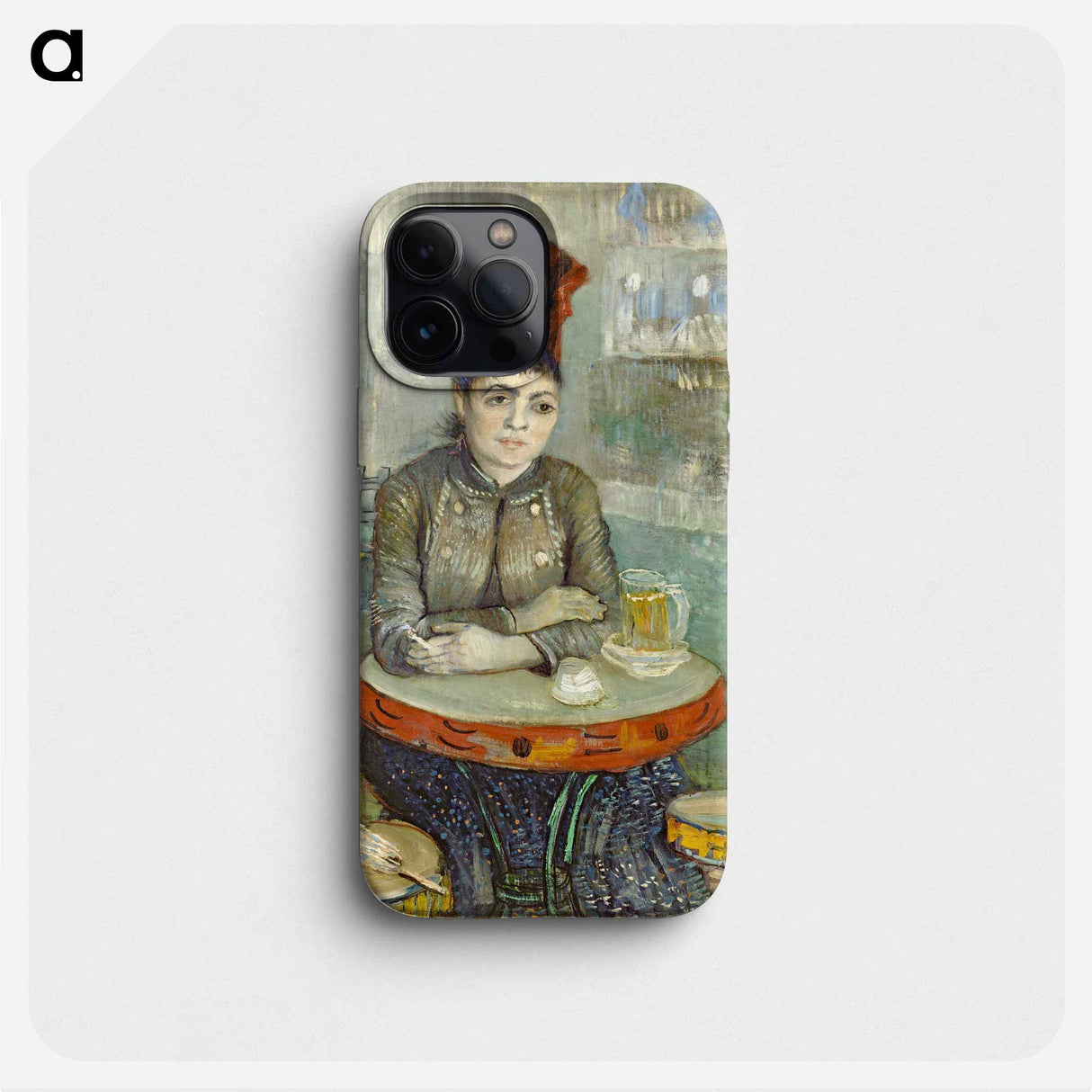 Agostina Segatori Sitting in the Café du Tambourin - フィンセント ファン ゴッホ Phone Case.