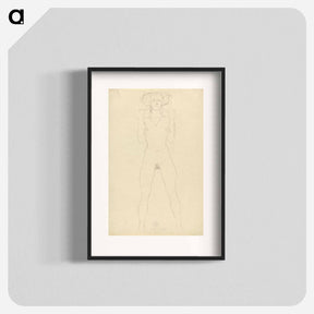 アートポスター-Standing Nude
 - ウィーン博物館 Poster.