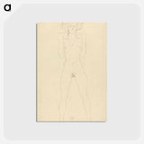 アートポストカード-Standing Nude
 - ウィーン博物館 Postcard.