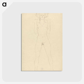 アートポストカード-Standing Nude
 - ウィーン博物館 Postcard.
