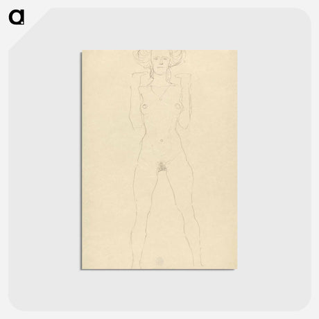 アートポストカード-Standing Nude
 - ウィーン博物館 Postcard.