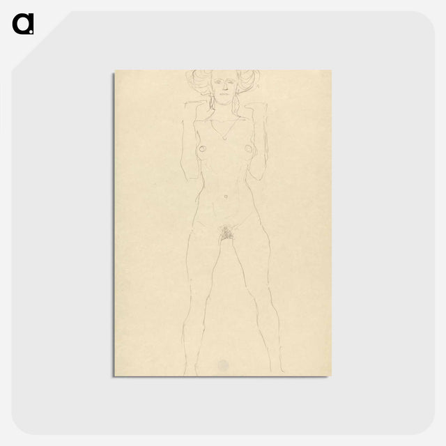 アートポストカード-Standing Nude
 - ウィーン博物館 Postcard.