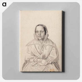 アートパネル-Maria elisabeth von wright, the artist's mother - ヴィルヘルム フォン ライト Canvas.