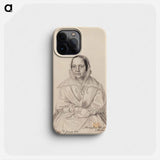 Maria Elizabeth von Wright, the artist's mother - Wilhelm von Wright Phone Case.