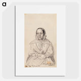Maria elisabeth von wright, the artist's mother - ヴィルヘルム フォン ライト Poster.