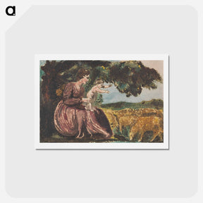 アートポストカード-Spring, from Songs of Innocence - ウィリアム ブレイク Postcard.