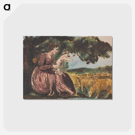 アートポストカード-Spring, from Songs of Innocence - ウィリアム ブレイク Postcard.
