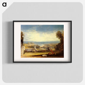 アートポスター-View from the Terrace of a Villa at Niton, Isle of Wight - ウィリアム ターナー Poster.