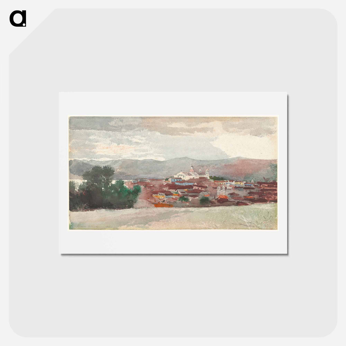 アートポストカード-View of Santiago de Cuba - ウィンスロー ホーマー Postcard.