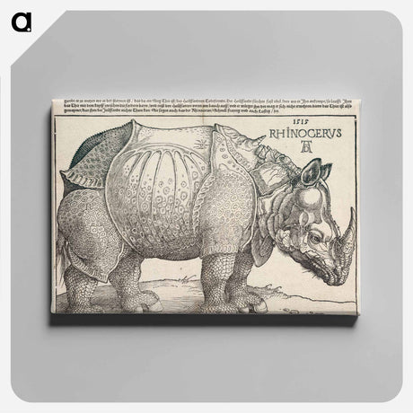アートパネル-The Rhinoceros - アルブレヒト デューラー Canvas.