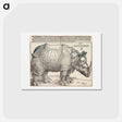 アートポストカード-The Rhinoceros - アルブレヒト デューラー Postcard.