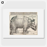 アートポスター-The Rhinoceros - アルブレヒト デューラー Poster.