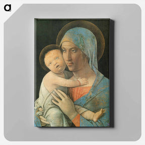 アートパネル-Virgin and Child - アンドレア マンテーニャ Canvas.