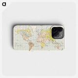Die Erde. Eine allgemeine Erd- und Länderkunde - アンティーク地図 Phone Case.
