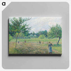 アートパネル-Haymaking at Éragny - カミーユ ピサロ Canvas.