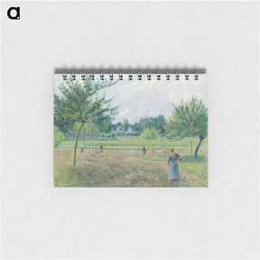 アートメモ帳-Haymaking at Éragny - カミーユ ピサロ Memo.