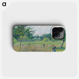 Haymaking at Éragny - Camille Pissarro Phone Case.