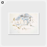 アートポストカード-Bermuda, Masts and Foliage - チャールズ デムス Postcard.
