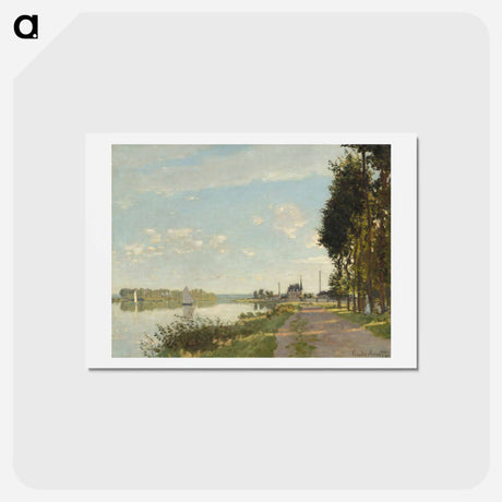 アートポストカード-Claude Monet's Argenteuil - クロード モネ Postcard.