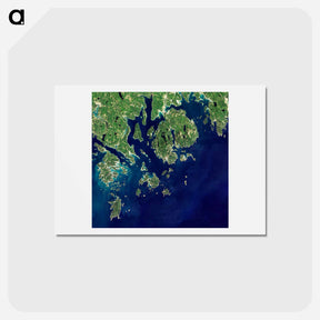 アートポストカード-Acadia National Park
 - 上空からの地球 Postcard.