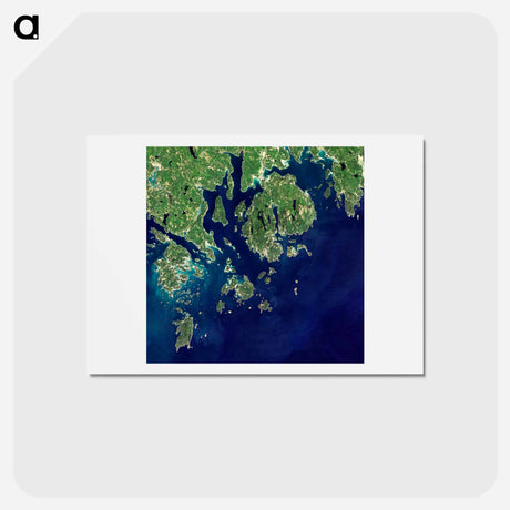 アートポストカード-Acadia National Park
 - 上空からの地球 Postcard.