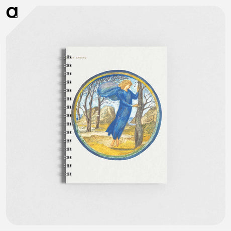 アートメモ帳-Key of Spring from The Flower Book - エドワード バーン ジョーンズ Memo.