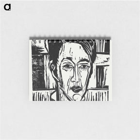 アートメモ帳-Wehrlin, Facing front - エルンスト ルートヴィヒ キルヒナー Memo.