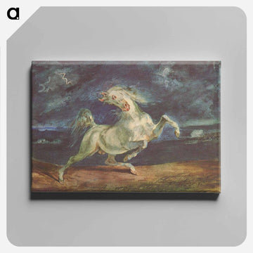 Horse Frightened by a Storm - ウジェーヌ ドラクロワ Canvas.