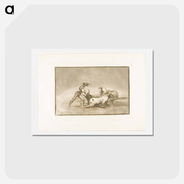 アートポストカード-The Art of Bullfighting - フランシスコ デ ゴヤ Postcard.