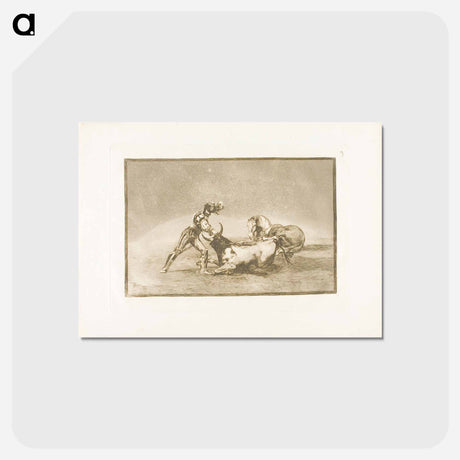 アートポストカード-The Art of Bullfighting - フランシスコ デ ゴヤ Postcard.