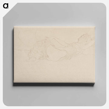 Sleeping Woman - グスタフ クリムト Canvas.