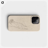 Sleeping Woman - Gustav Klimt Phone Case.